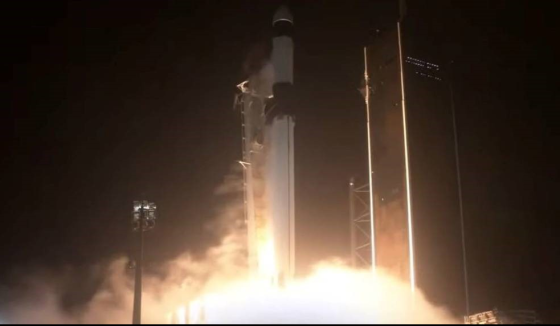 The Launch of the "COTS-Capsule" on top of the Cargo Dragon C209 spacecraft.
Courtesy of NASA.